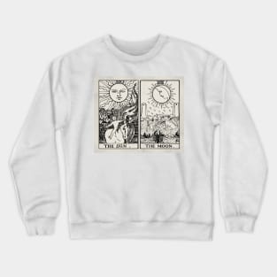 The Sun and Moon Tarot Cards Crewneck Sweatshirt